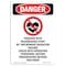 Signmission Safety Sign, OSHA Danger, 5" Height, Persons With Pacemakers, Portrait OS-DS-D-35-V-1694 - alternate 1